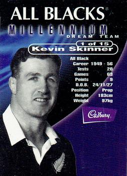 1999 Cadbury Millennium Dream Team #1 Kevin Skinner Front